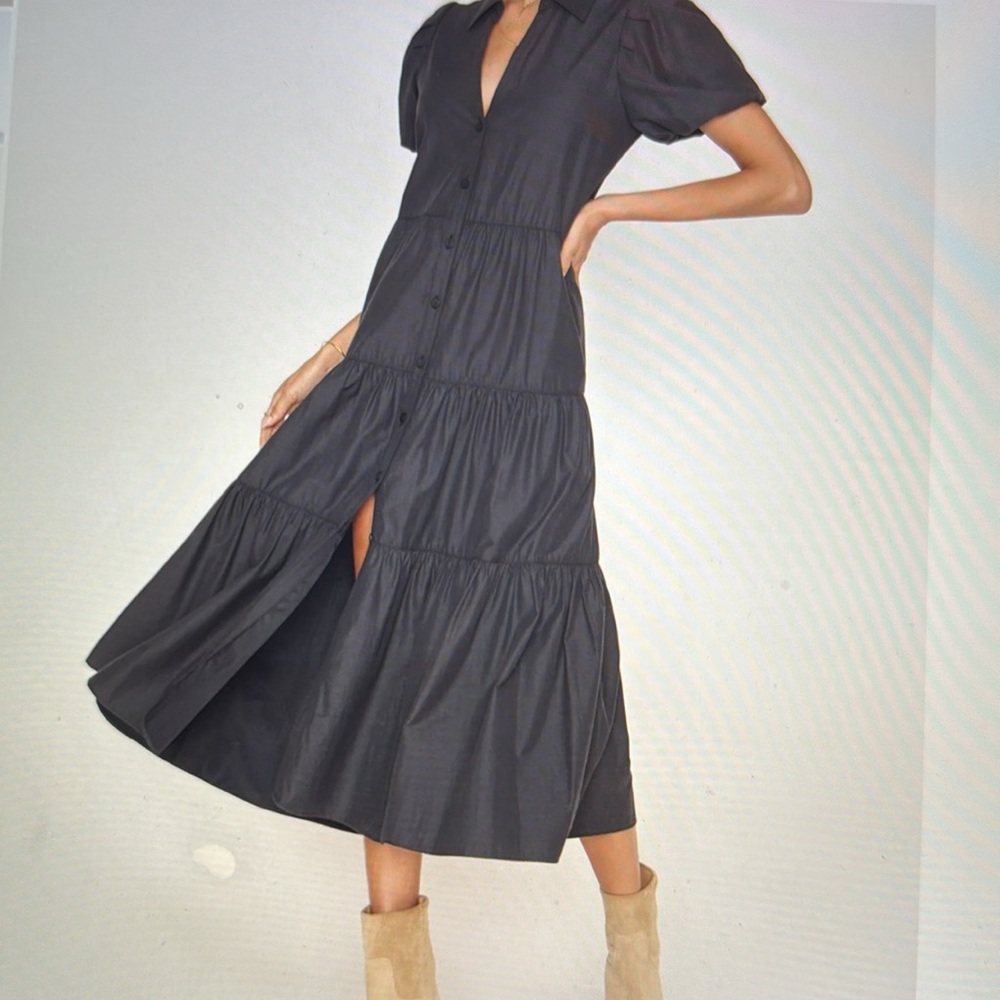 Brochu Walker  Havana Dress size medium  in washed black. Very flattering